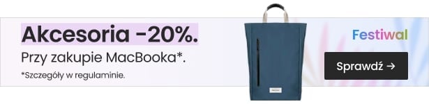 Akcesoria 20% taniej przy zakupie MacBooka Akcesoria 20% taniej przy zakupie MacBooka