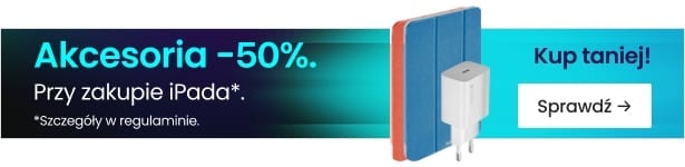 Akcesoria 50% taniej przy zakupie iPada Air