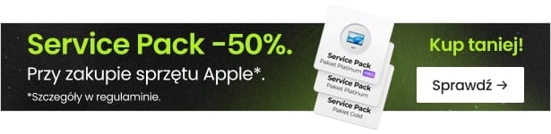 Service Pack 50% taniej przy zakupie sprzętu Apple Service Pack 50% taniej przy zakupie sprzętu Apple