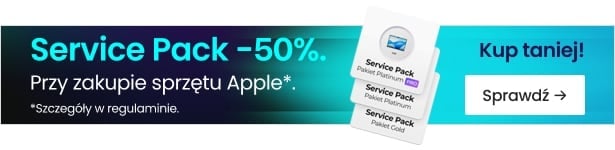 Service Pack 50% taniej przy zakupie sprzętu Apple