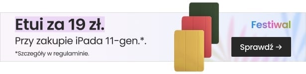 Etui za 19 zł przy zakupie iPad 11-generacji Etui za 19 zł przy zakupie iPad 11-generacji