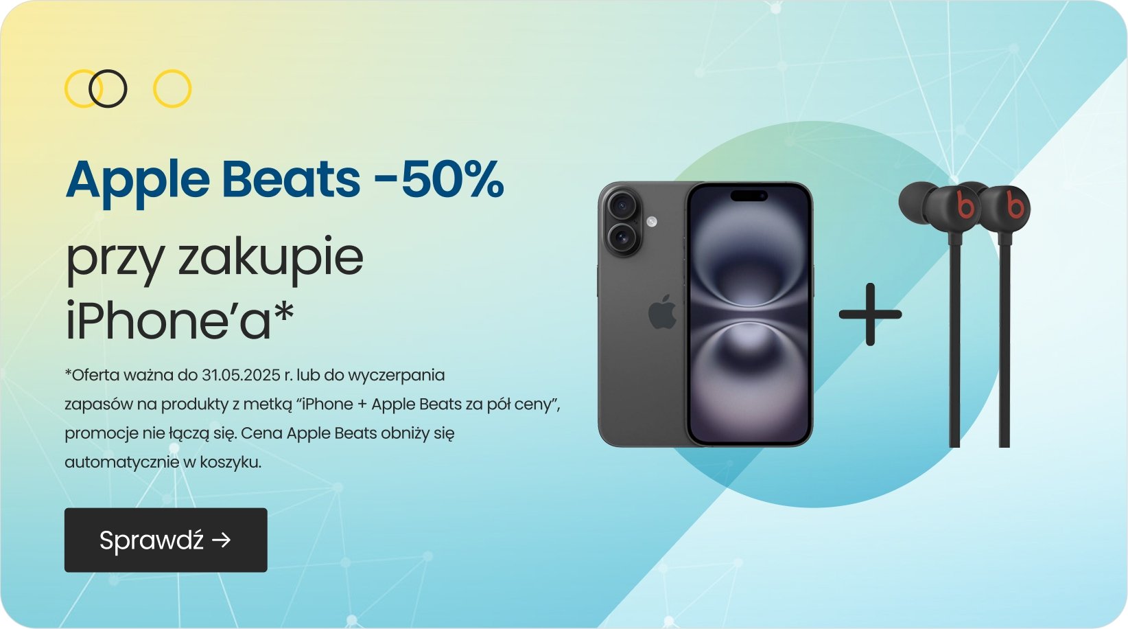 Apple Beats -50% przy zakupie iPhone