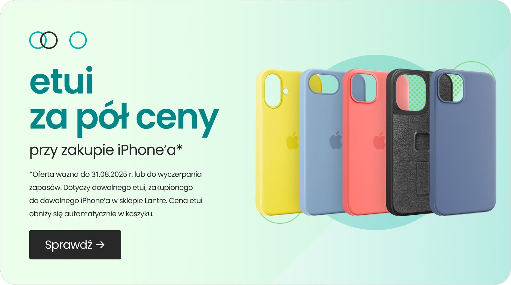etui za pół ceny przy zakupie iPhone