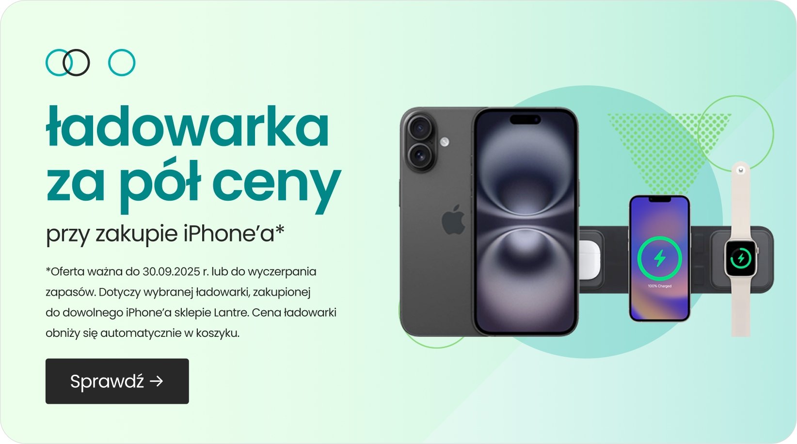 ładowarka za pół ceny przy zakupie iPhone'a