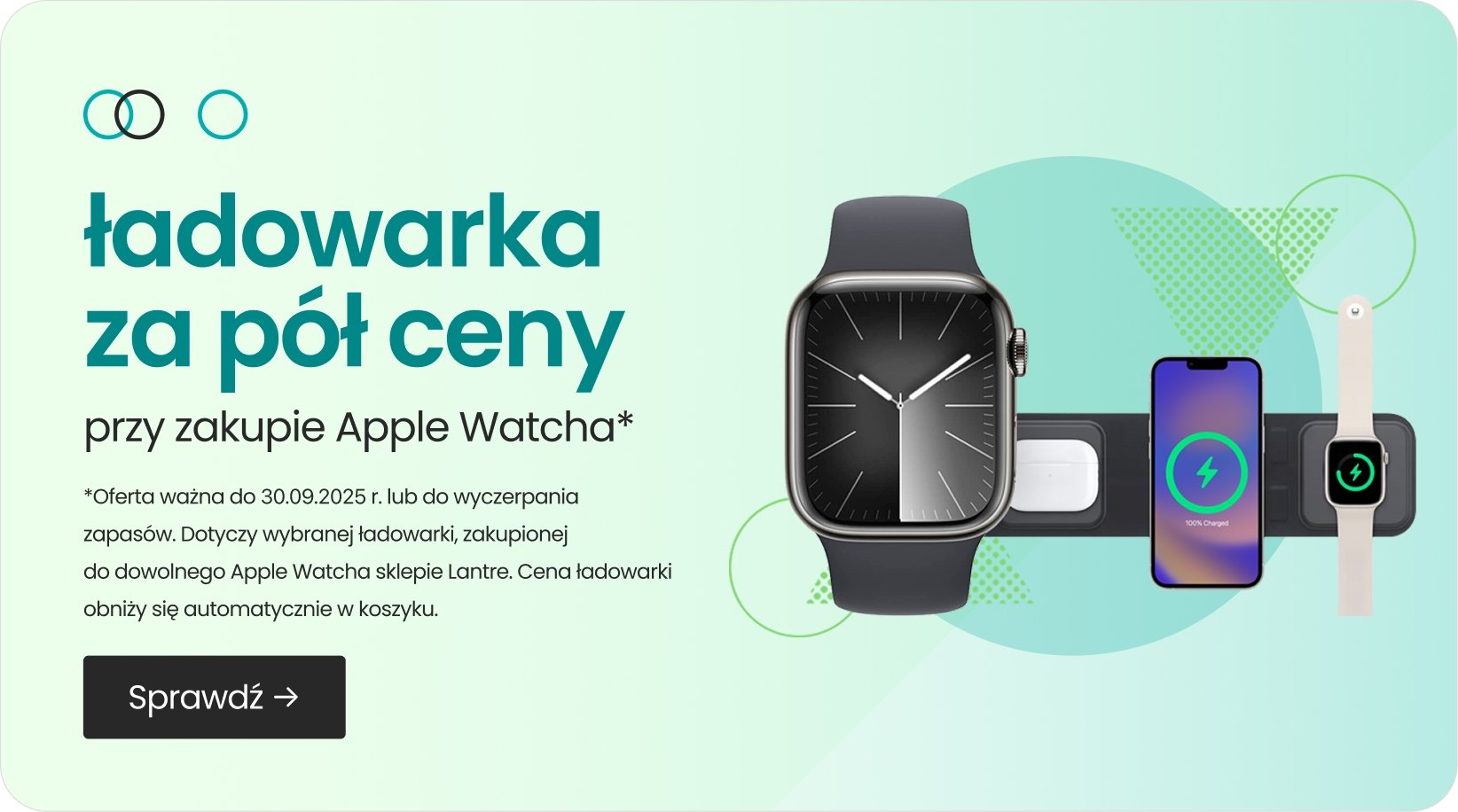 ładowarka za pół ceny przy zakupie Apple Watcha