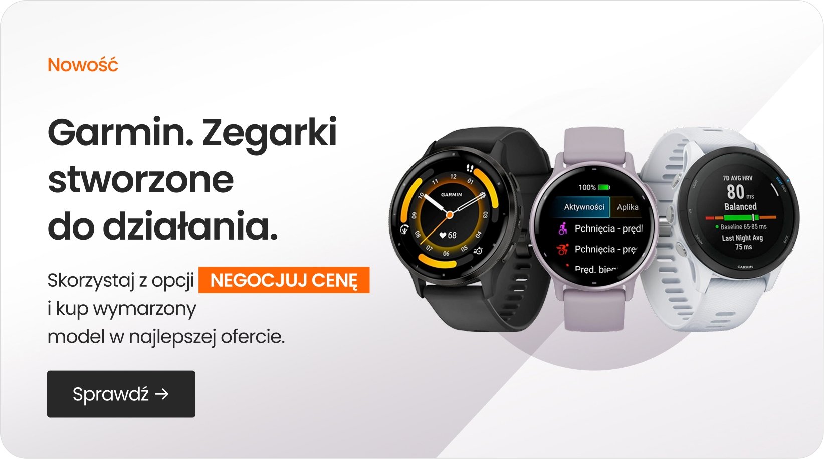 Zegarki Garmin stworzone do działania