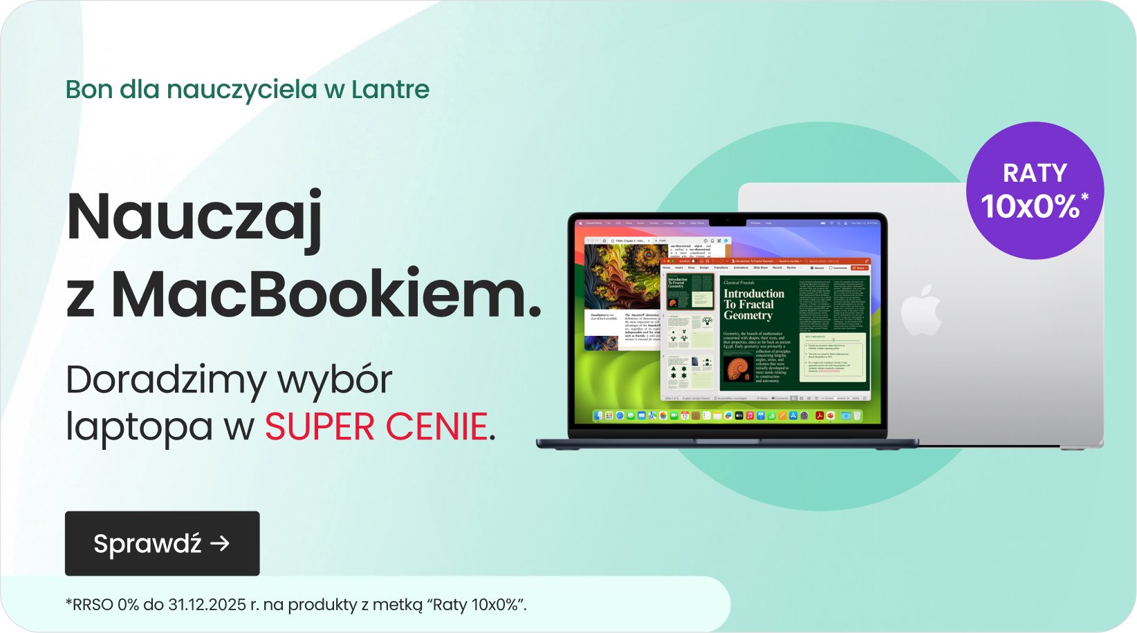 Bon na laptop Apple dla nauczyciela