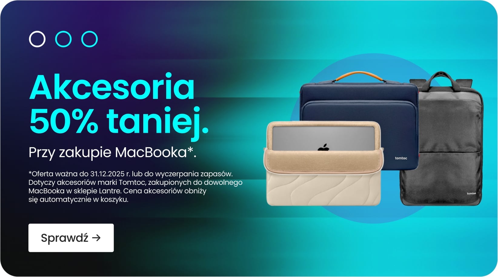 Akcesoria 50% taniej przy zakupie MacBooka