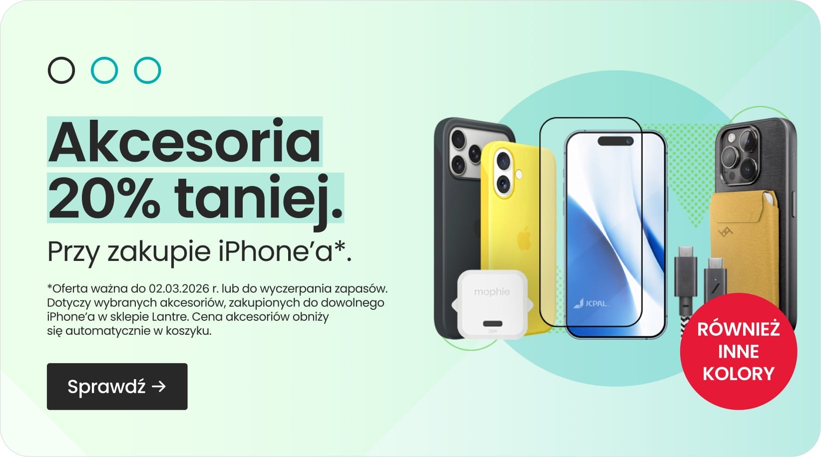 Akcesoria 20% taniej przy zakupie iPhone