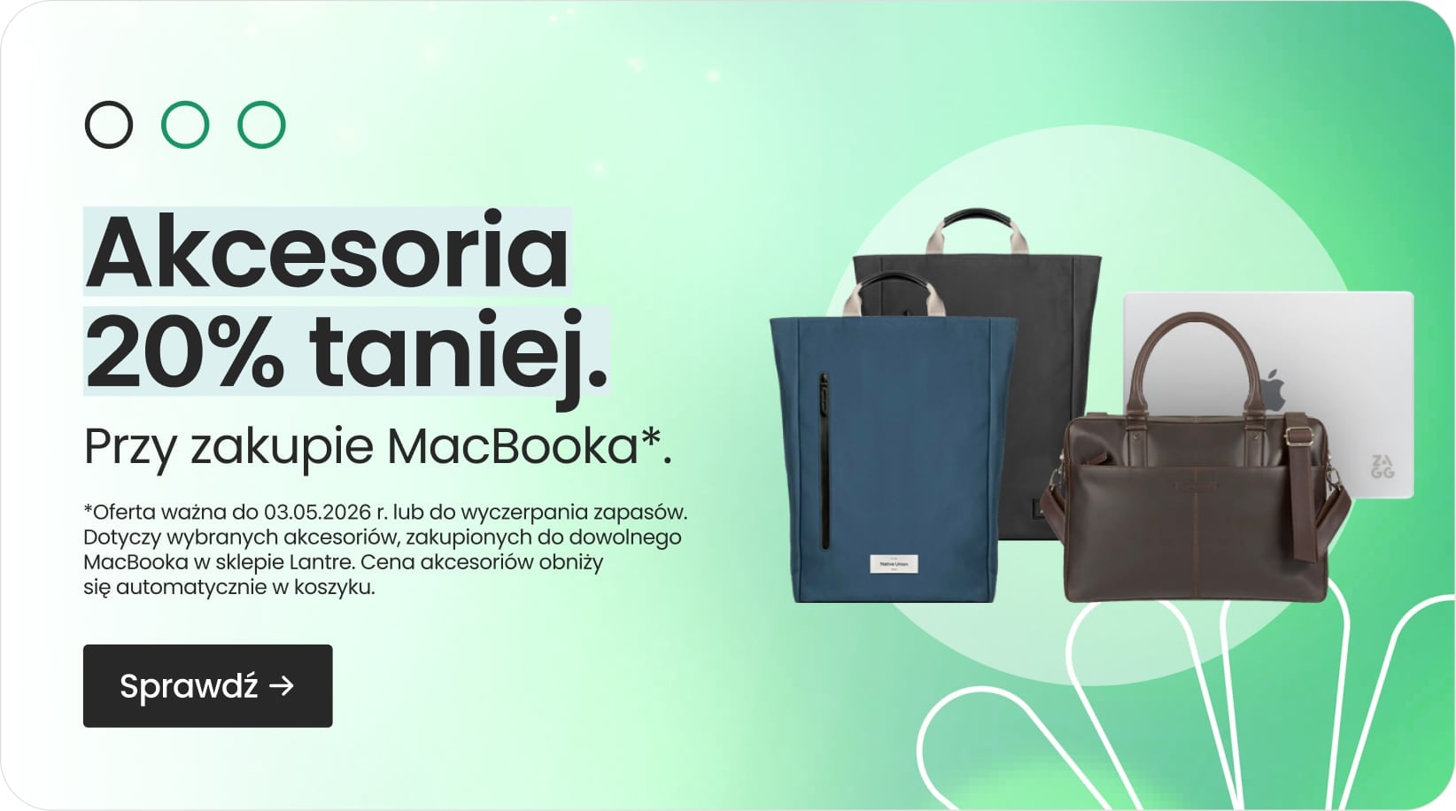 Akcesoria 20% taniej przy zakupie MacBooka