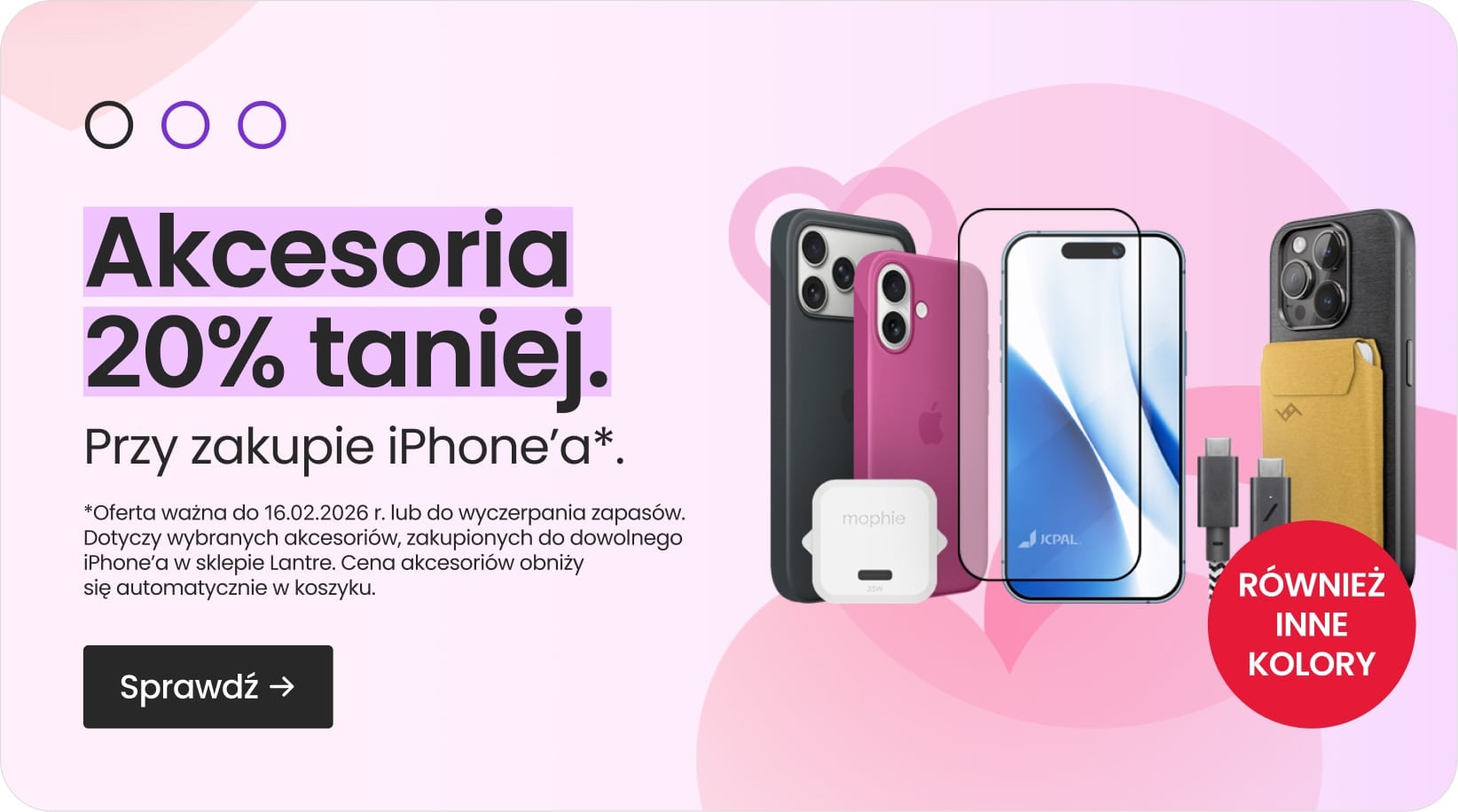Akcesoria 20% taniej przy zakupie iPhone