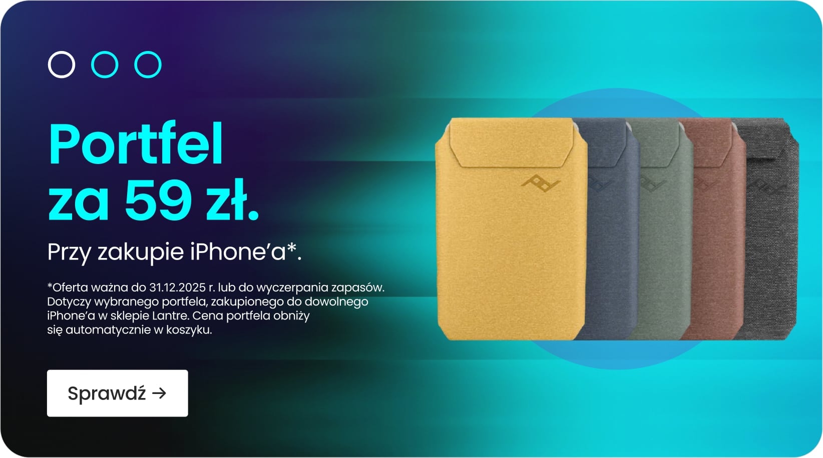 Portfel za 59 zł przy zakupie iPhone