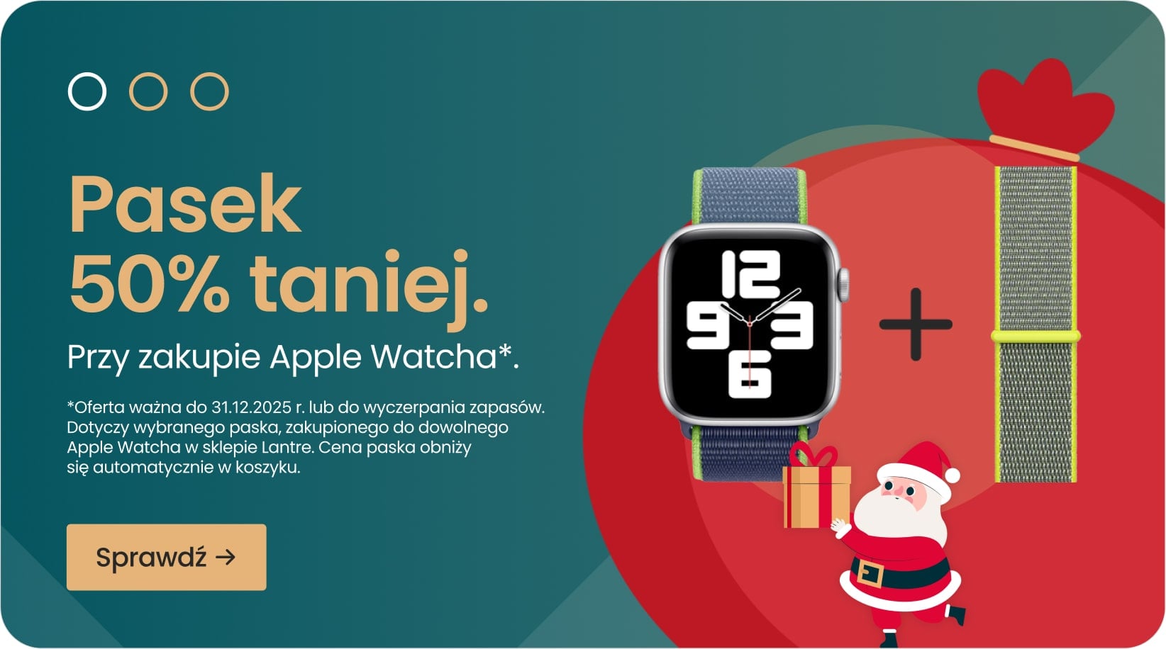Pasek 50% taniej przy zakupie Apple Watcha