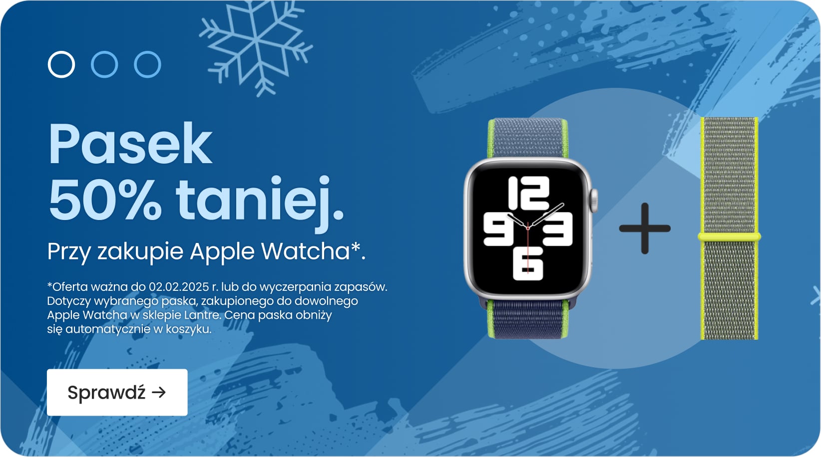 Pasek 50% taniej przy zakupie Apple Watcha