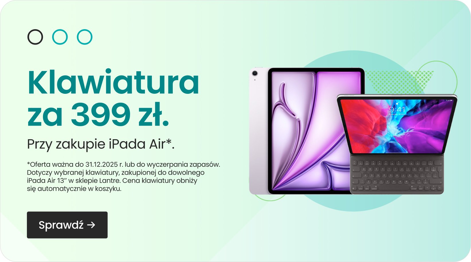 Klawiatura za 399 zł przy zakupie iPada Air