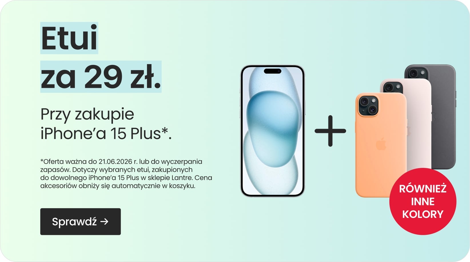 Etui za 29 zł przy zakupie iPhone