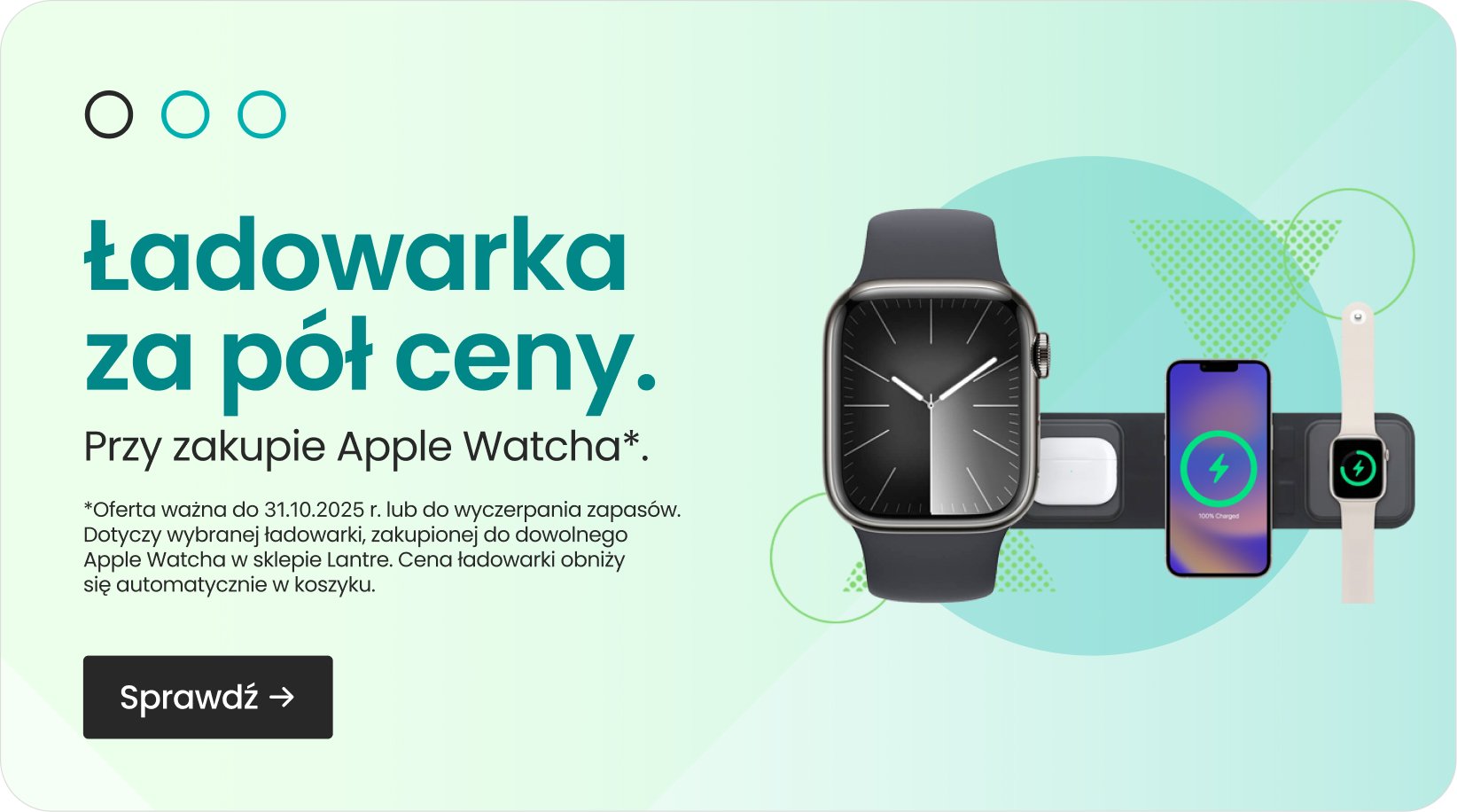 Ładowarka za pół ceny przy zakupie Apple Watcha