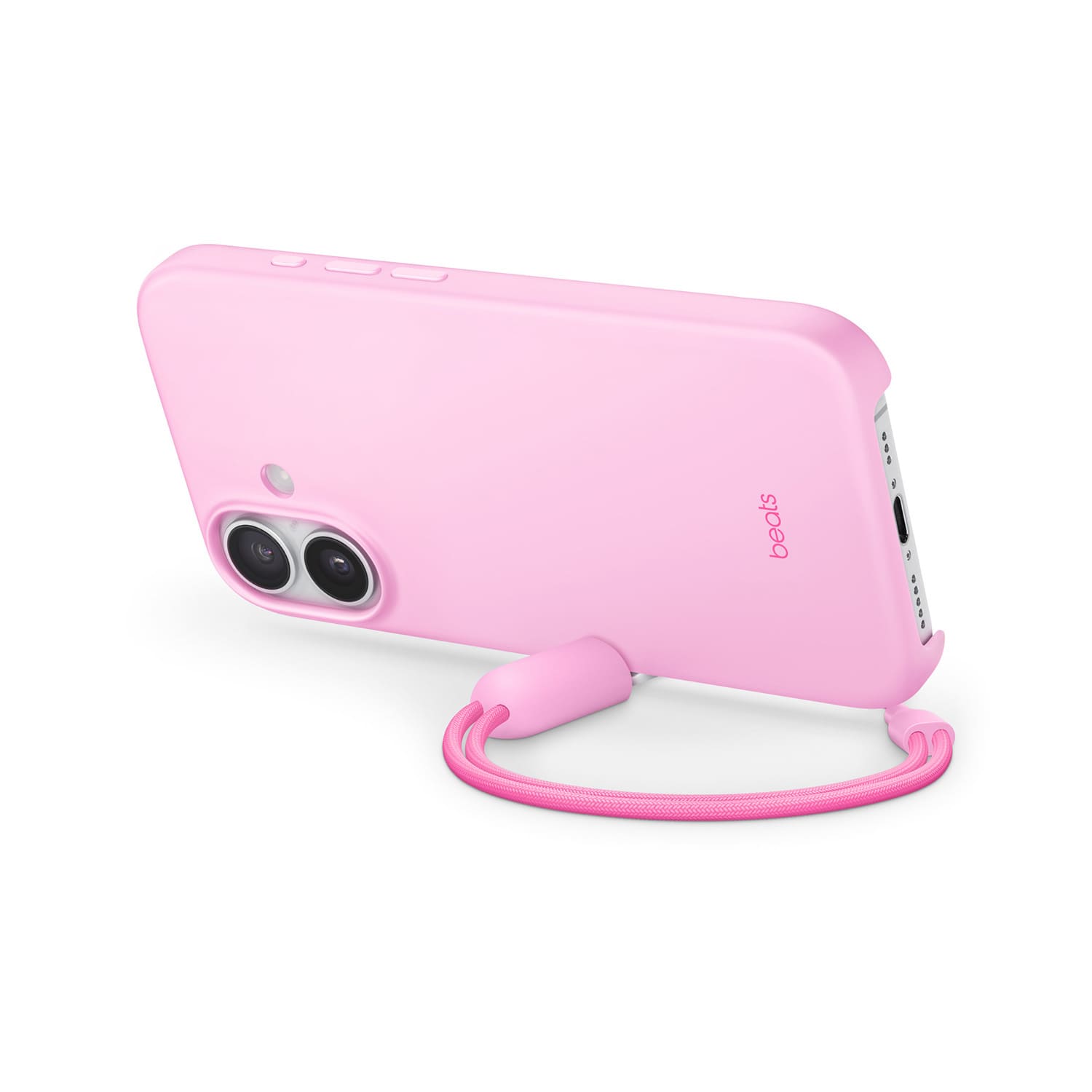 Apple Beats Kickstand Etui z podpórką do iPhone 17 z MagSafe i panelem Sterowanie aparatem - opalowy różowy Apple Beats Kickstand Etui z podpórką do iPhone 17 z MagSafe i panelem Sterowanie aparatem - opalowy różowy