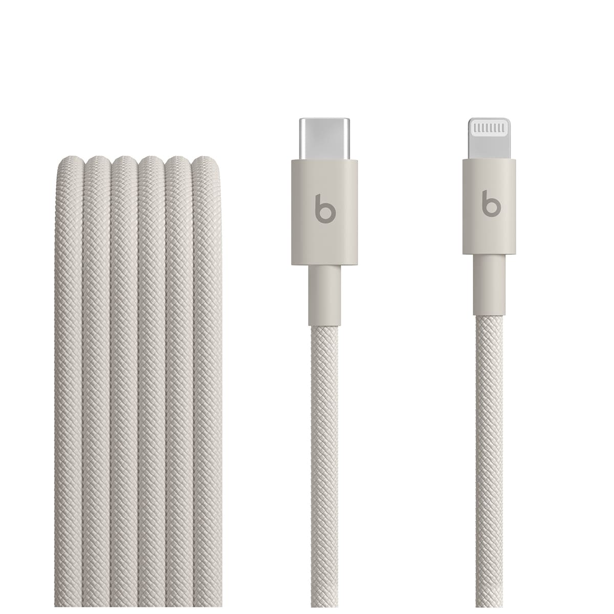 Apple Beats Pleciony przewód USB-C na Lightning (1,5m) - Błyskawiczny beż