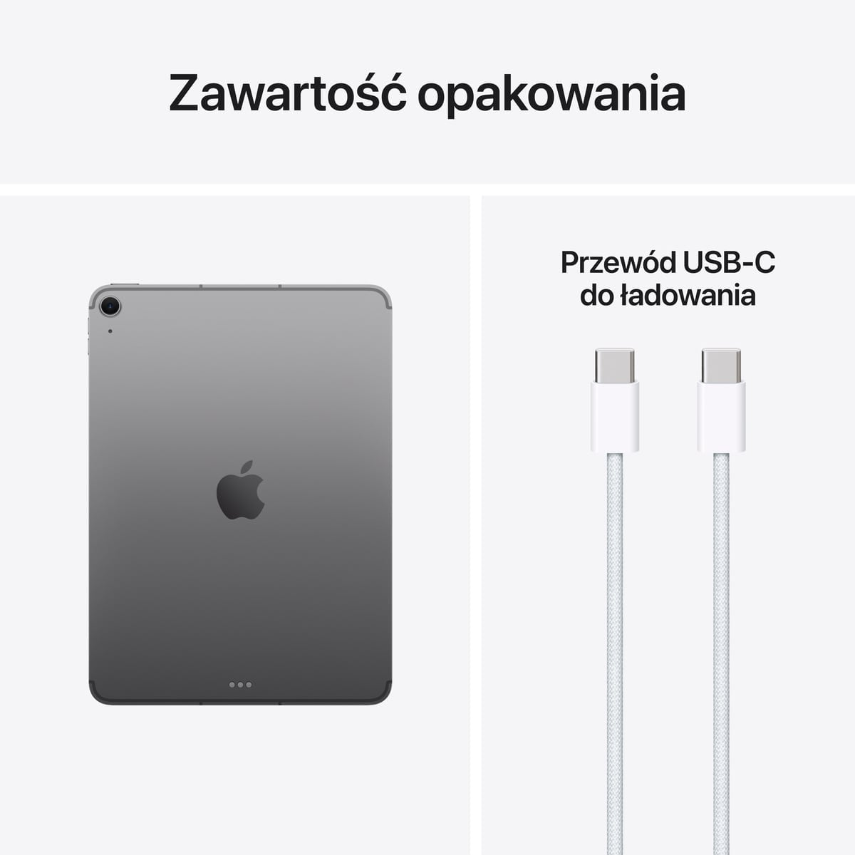 Apple iPad Air 11 M4 - Zawartośc opakowania Apple iPad Air 11 M4- Zawartość opakowania
