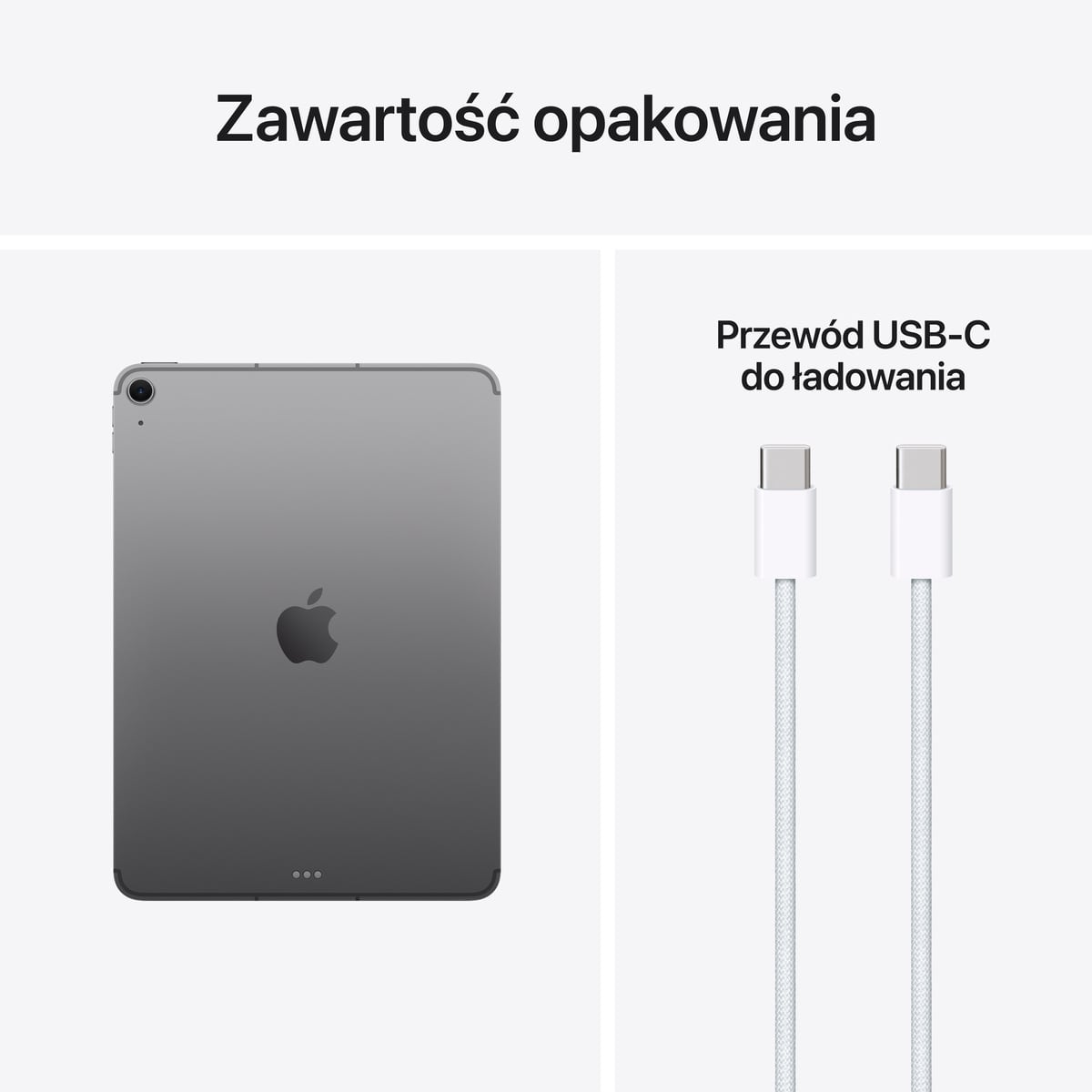 Apple iPad Air 11 M4 - Zawartośc opakowania Apple iPad Air 11 M4- Zawartość opakowania