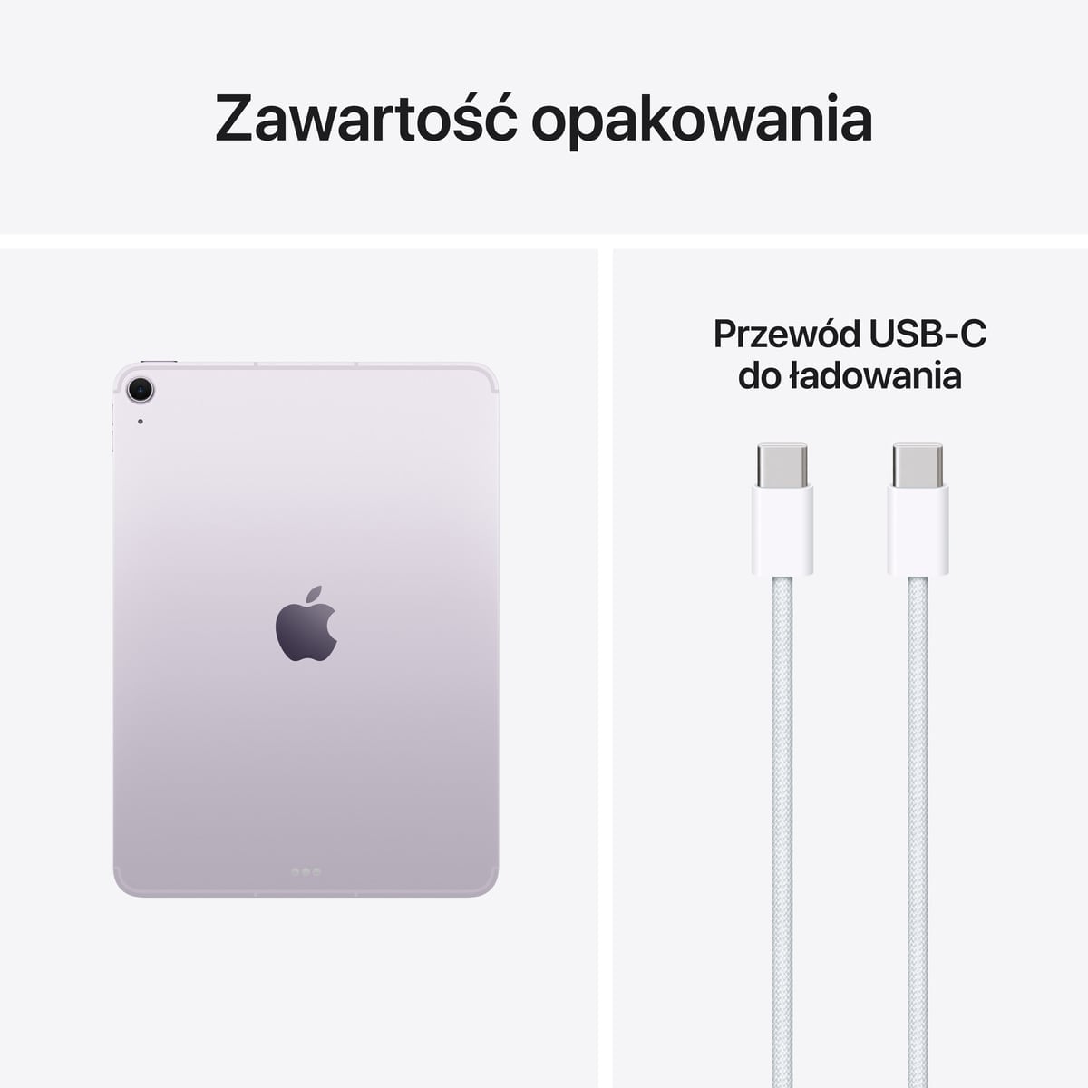 Apple iPad Air 11 M4 - Zawartośc opakowania Apple iPad Air 11 M4- Zawartość opakowania