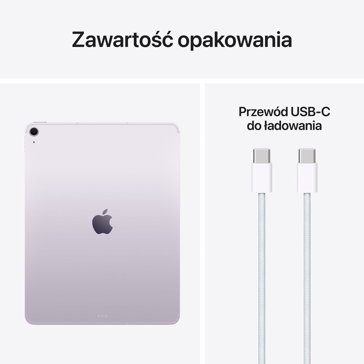 Apple iPad Air 13 M4 - Zawartośc opakowania Apple iPad Air 13 M4- Zawartość opakowania