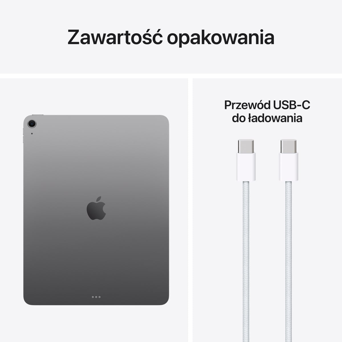 Apple iPad Air 13 M4 - Zawartośc opakowania Apple iPad Air 13 M4- Zawartość opakowania