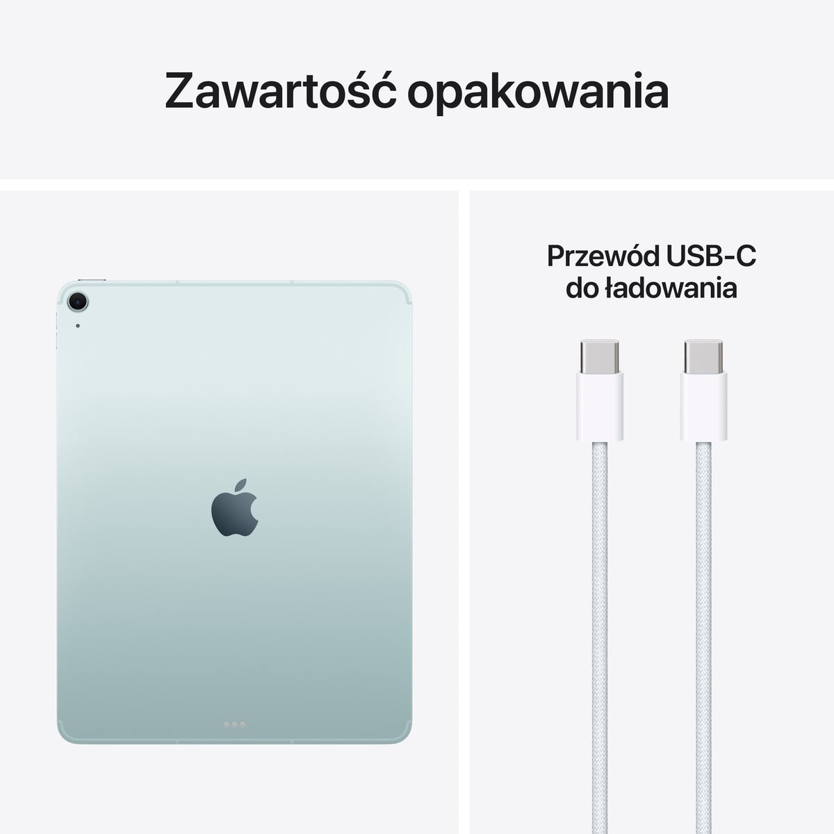 Apple iPad Air 13 M4 - Zawartośc opakowania Apple iPad Air 13 M4- Zawartość opakowania