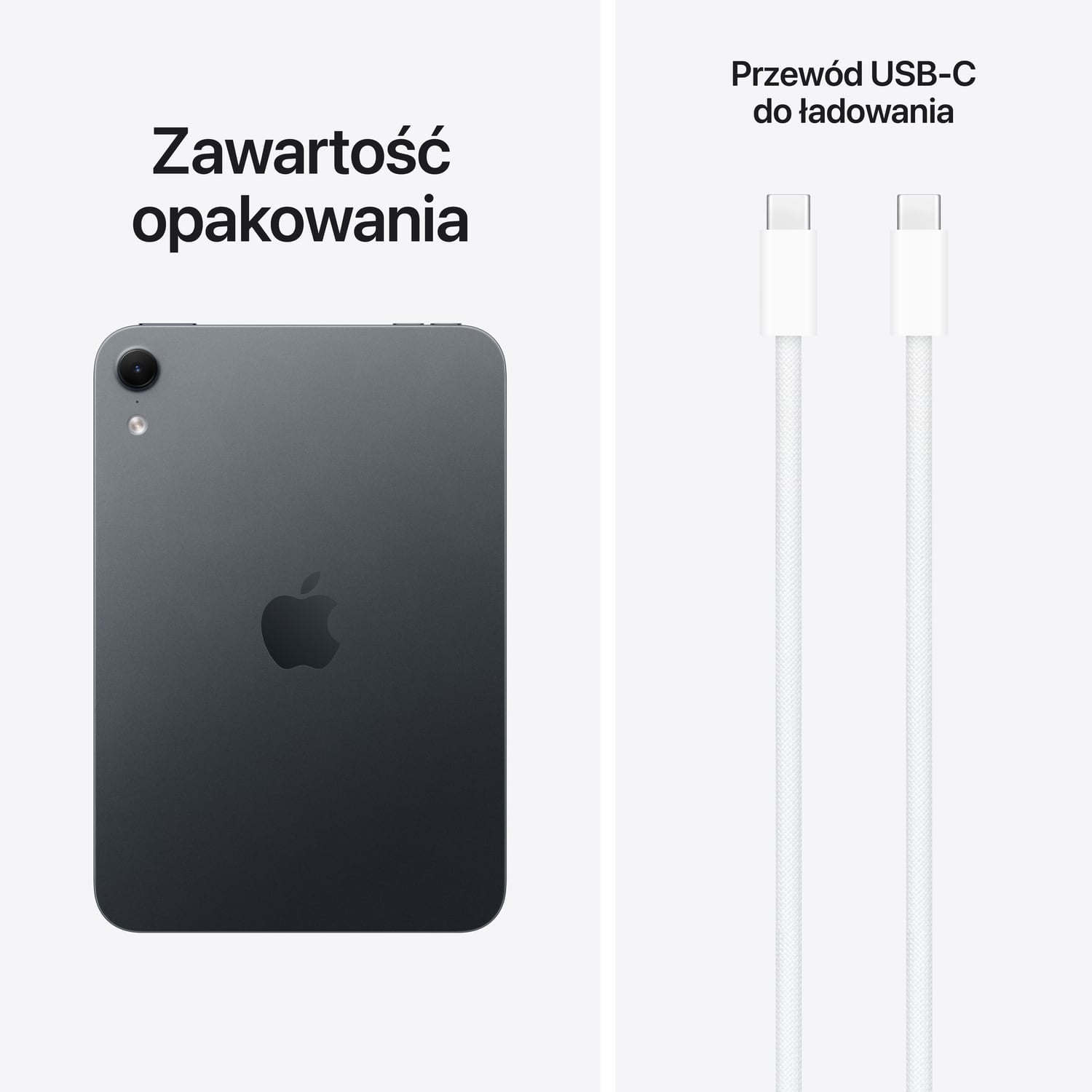iPad mini A20 Pro - Zawartośc opakowania iPad mini A20 Pro - Zawartość opakowania