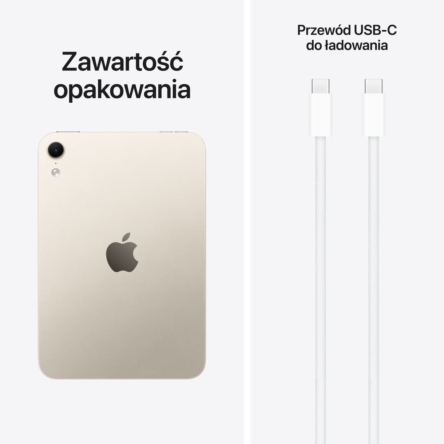 iPad mini A20 Pro - Zawartośc opakowania iPad mini A20 Pro - Zawartość opakowania