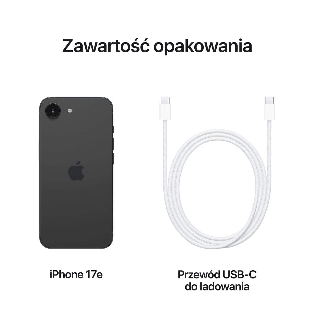 iPhone 17e biały - zestaw iPhone 17e biały - zestaw