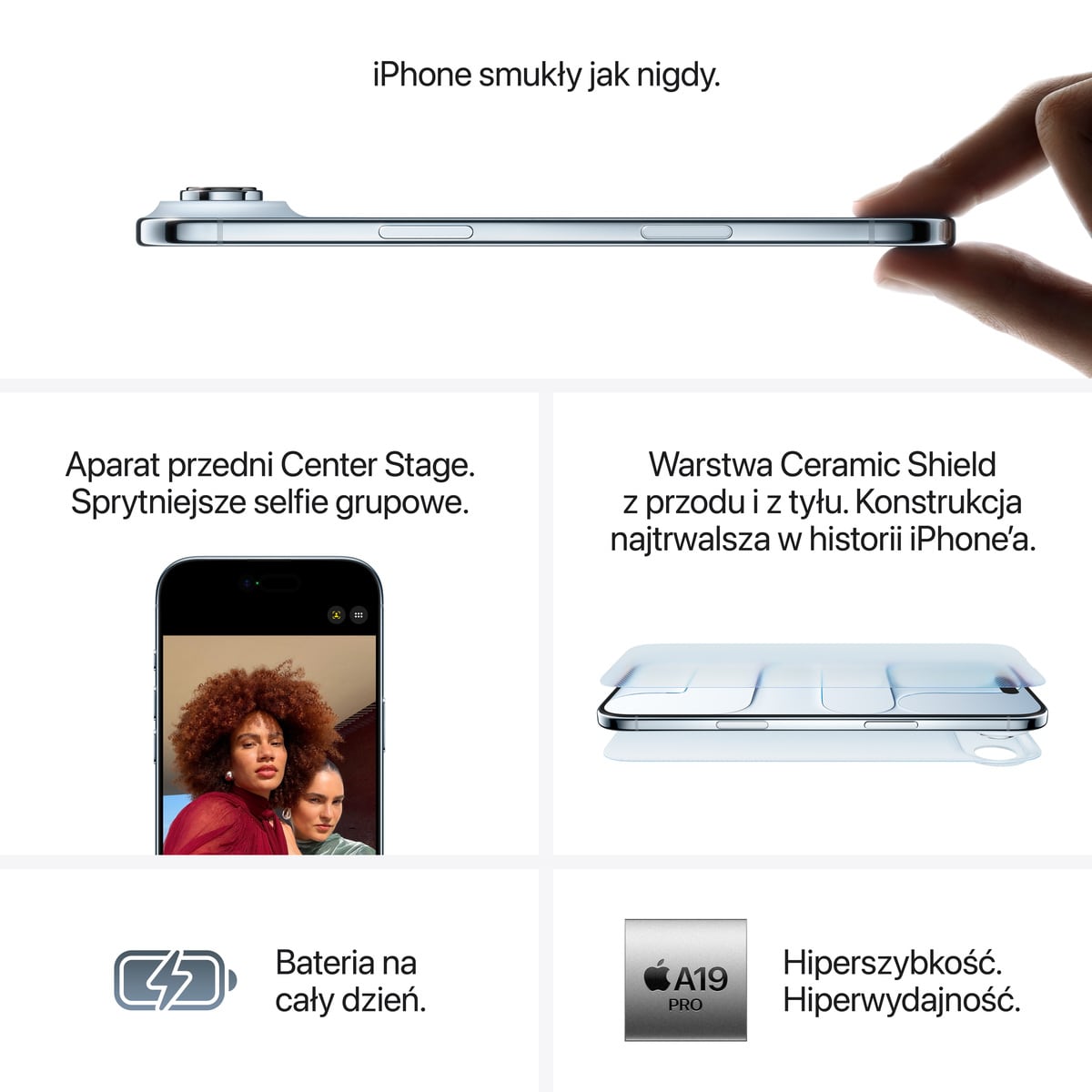 Apple iPhone Air 1TB Jasne złoto (Light Gold)  - najważniejsze cechy
