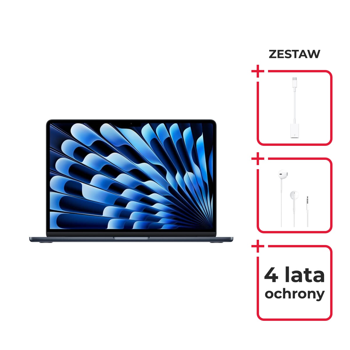 MacBook Air 13 M4 - zestaw MacBook Air 13 M4 - zestaw
