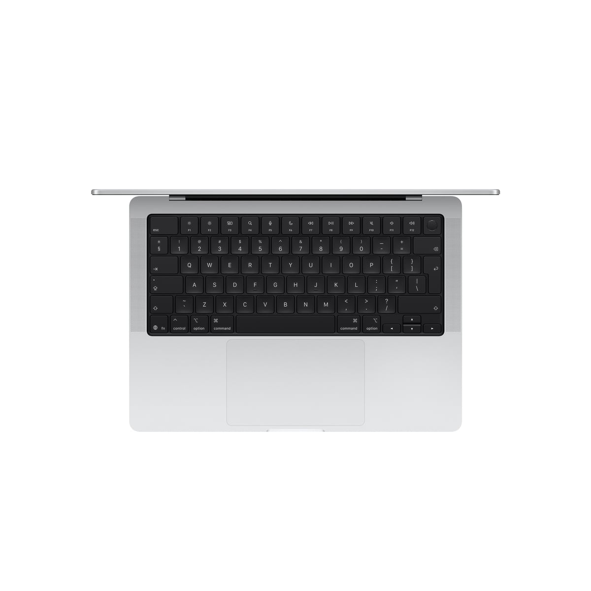 MacBook Pro 14 M5 - układ klawiatury MacBook Pro 14 M5 - układ klawiatury