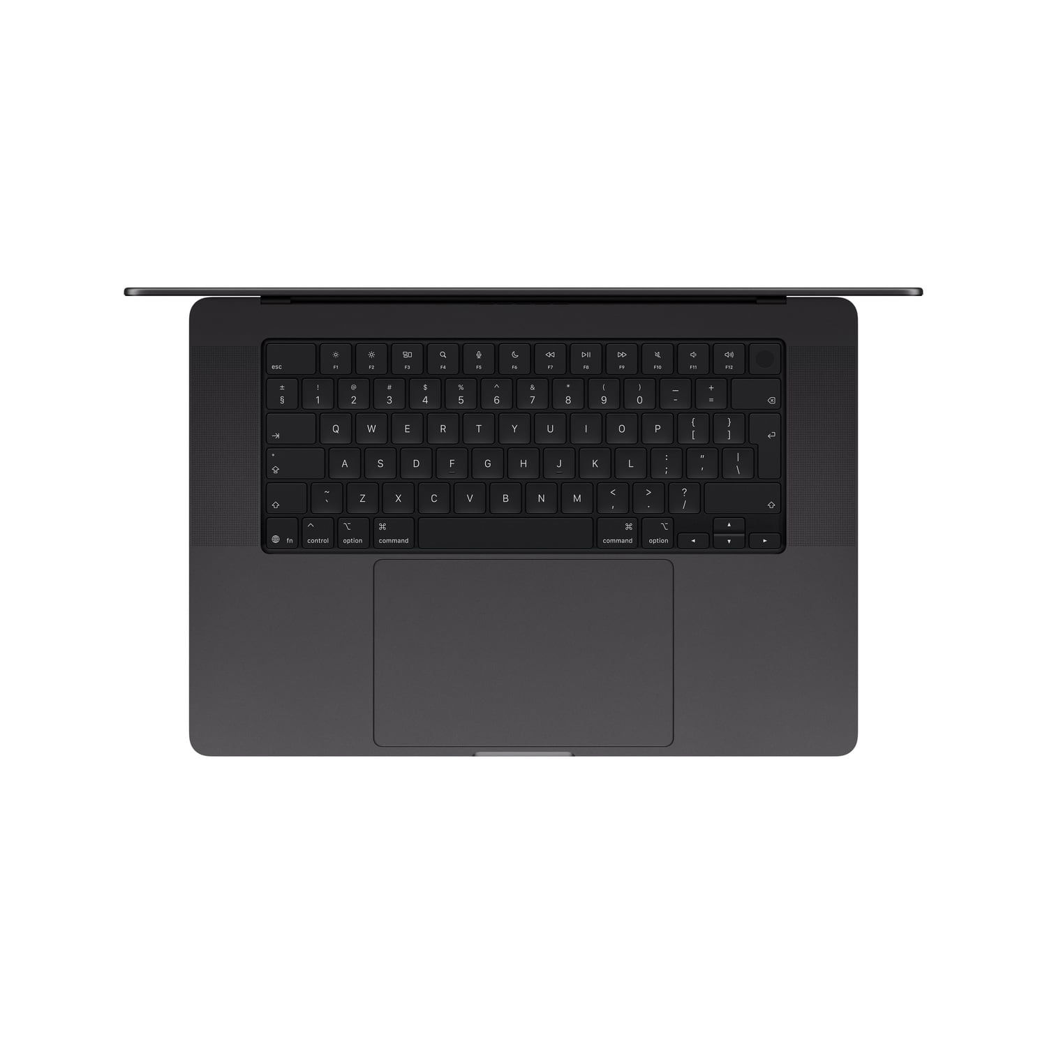 MacBook Pro 14 M5 - układ klawiatury MacBook Pro 14 M5 - układ klawiatury