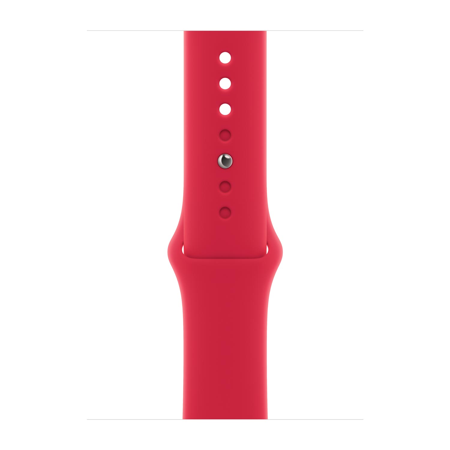 Apple Pasek sportowy z edycji (PRODUCT)RED do koperty 45 mm – rozmiar M/L
