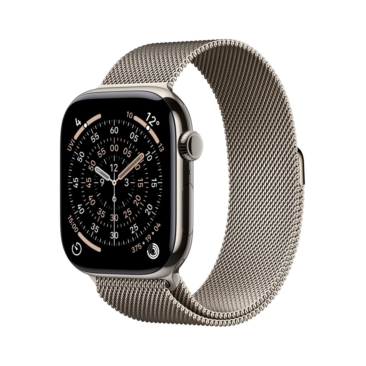 Apple Watch Series 11 GPS + Cellular Koperta 42mm z Tytanu w kolorze Naturalnym z Bransoletą mediolańską w kolorze Naturalnym