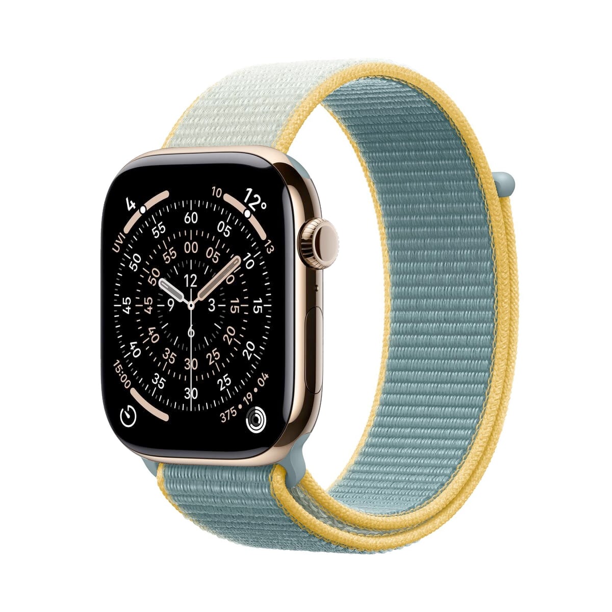 Apple Watch Series 11 GPS + Cellular Koperta 42mm z Tytanu w kolorze Złotym z Bransoletą Mediolańską w kolorze złotym - S/M + Opaska sportowa w kolorze promiennym - rozmiar uniwersalny Apple Watch Series 11 GPS + Cellular Koperta 42mm z Tytanu w kolorze Złotym z Bransoletą Mediolańską w kolorze złotym - S/M + Opaska sportowa w kolorze promiennym - rozmiar uniwersalny