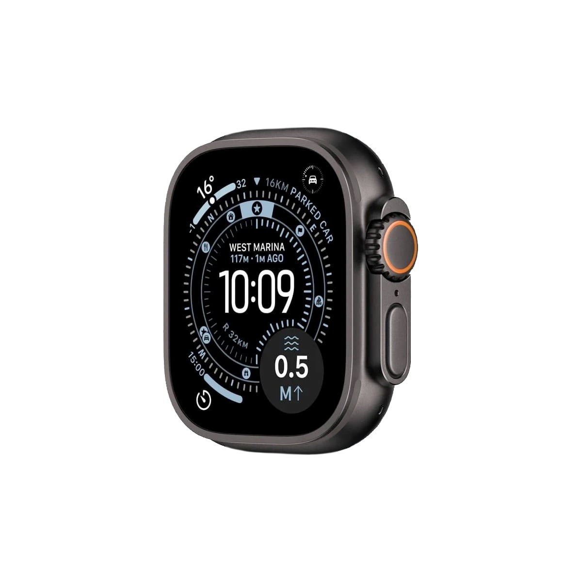 Apple Watch Ultra 3 GPS + Cellular Koperta 49mm z Tytanu w kolorze Czarnym
