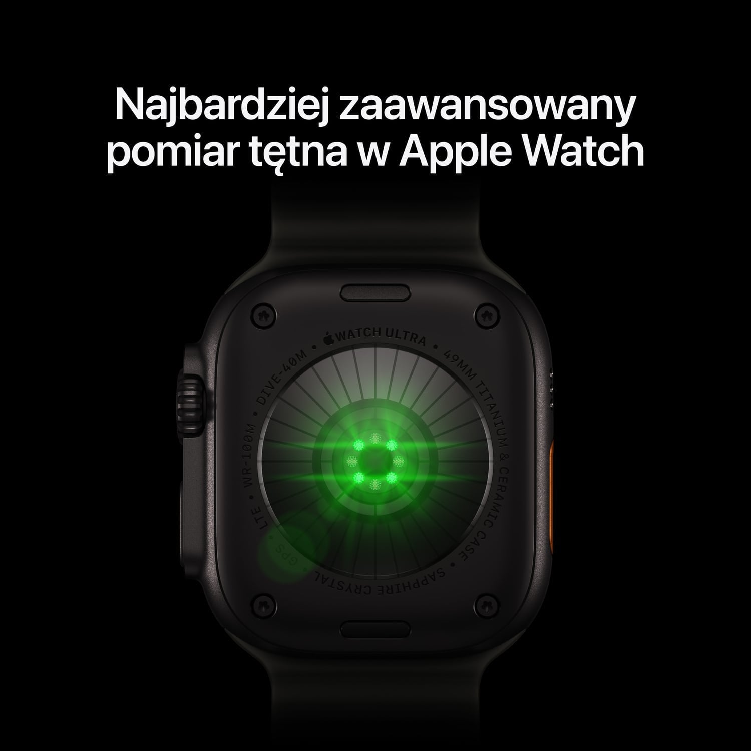 Apple Watch Ultra 4 GPS + Cellular Koperta 49mm z Tytanu w kolorze Czarnym z Opaską Alpine w kolorze Burgunda - M - funkcje