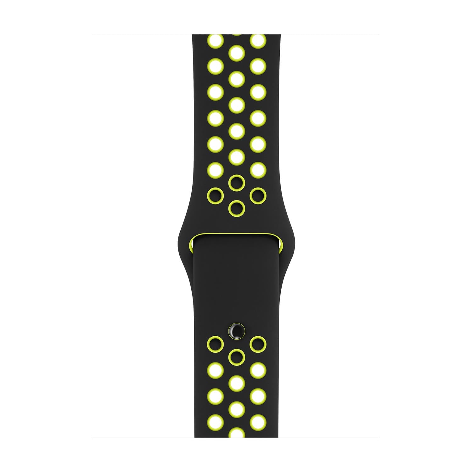 Apple Pasek sportowy Nike w kolorze czarnym/jaskrawozielonym do koperty 38mm / 40mm / 41mm / 42mm - rozmiar S/M/L Apple Pasek sportowy Nike w kolorze czarnym/jaskrawozielonym do koperty 38mm / 40mm / 41mm / 42mm - rozmiar S/M/L