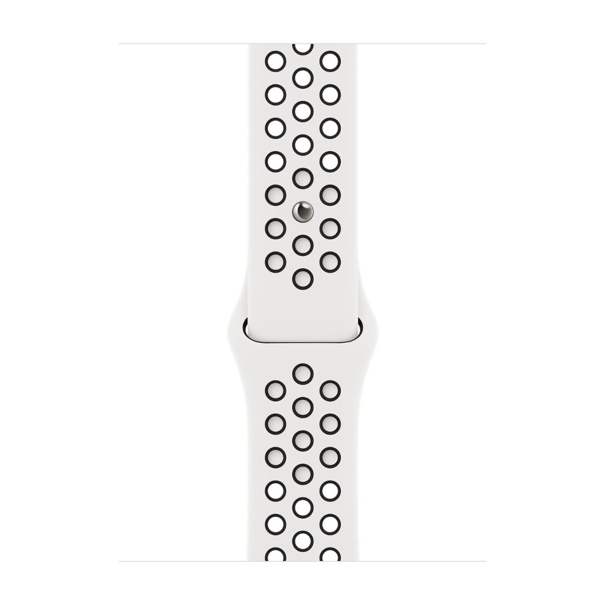 Apple Pasek sportowy Nike  w kolorze czystej platyny/białym do koperty 38mm / 40mm / 41mm / 42mm - rozmiar S/M/L