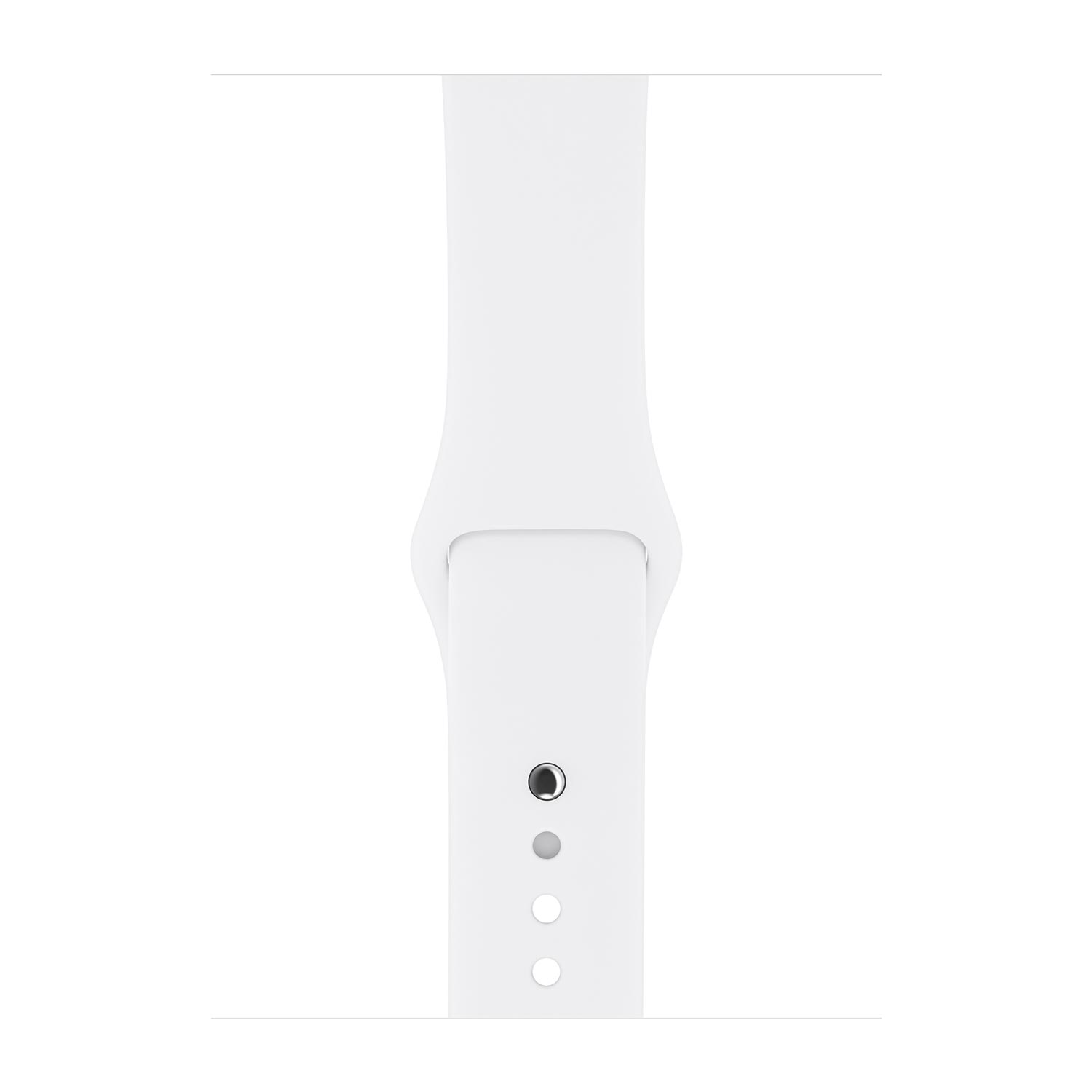 Apple Pasek sportowy  w kolorze białym do koperty 42mm / 44mm / 45mm / 46mm / 49mm - rozmiar S/M/L