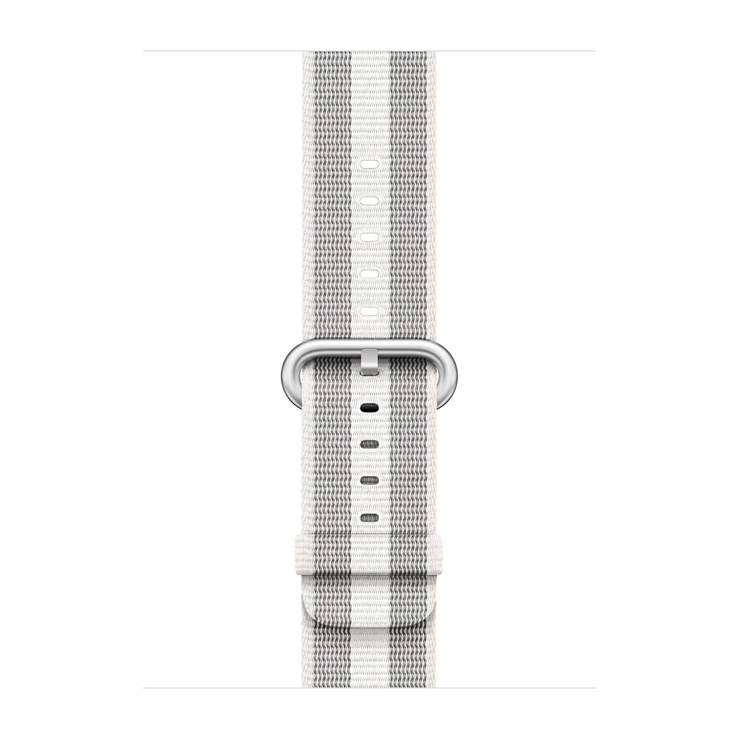 Apple Pasek nylonowy w kolorze białym (prążki) do koperty 42mm / 44mm / 45mm / 46mm / 49mm - rozmiar M/L Apple Pasek nylonowy w kolorze białym (prążki) do koperty 42mm / 44mm / 45mm / 46mm / 49mm - rozmiar M/L