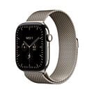 Apple Watch Series 12 GPS + Cellular Koperta 46mm z Tytanu w kolorze Naturalnym z Bransoletą mediolańską w kolorze Naturalnym - S/M - MJGP4MP/A