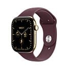 Apple Watch Series 12 GPS + Cellular Koperta 46mm z Tytanu w kolorze Żywego złota z Paskiem sportowym w kolorze Burgunda - S/M - MJGR4MP/A