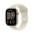 Apple Watch Series 12 GPS Koperta 46mm z Aluminium w kolorze Jasnego złota z Paskiem sportowym w kolorze Piasku - S/M - MJEN4MP/A