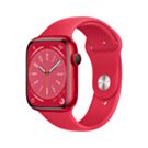 Apple Watch Series 8 GPS + Cellular Koperta 45mm z Aluminium w kolorze (PRODUCT)RED z Paskiem sportowym w kolorze (PRODUCT)RED