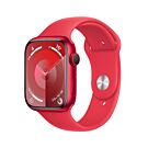 Apple Watch Series 9 GPS + Cellular Koperta 45mm z Aluminium w kolorze (PRODUCT)RED z Paskiem sportowym w kolorze (PRODUCT)RED - rozmiar M/L - MRYG3QP/A